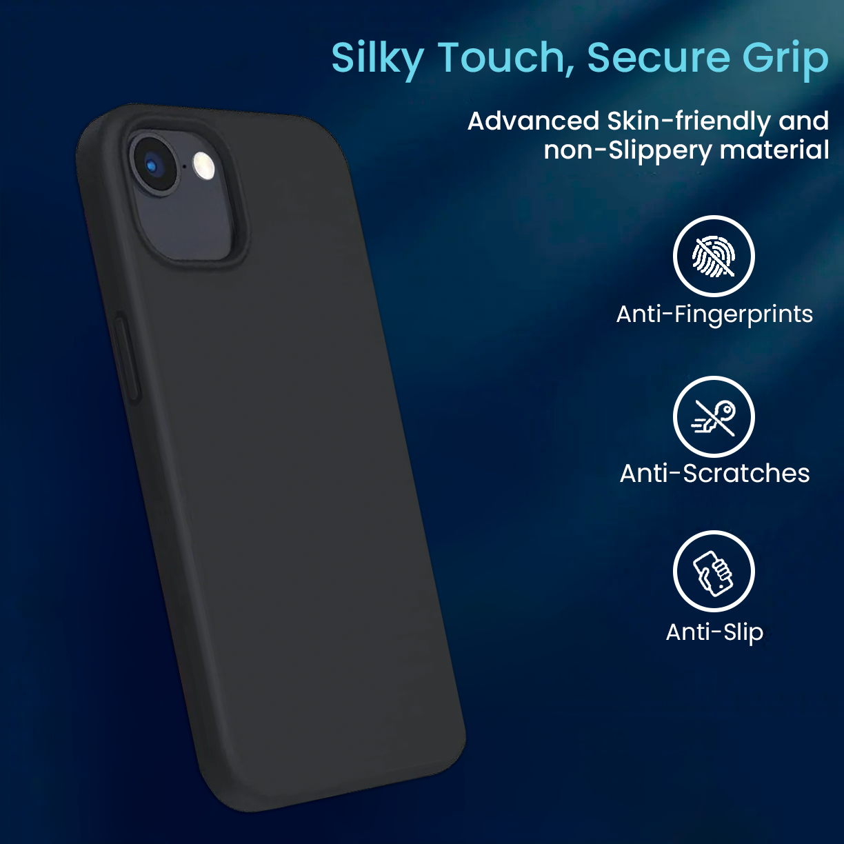 Entronix Case Compatible with iPhone 16E - Soft-Touch Liquid Silicone