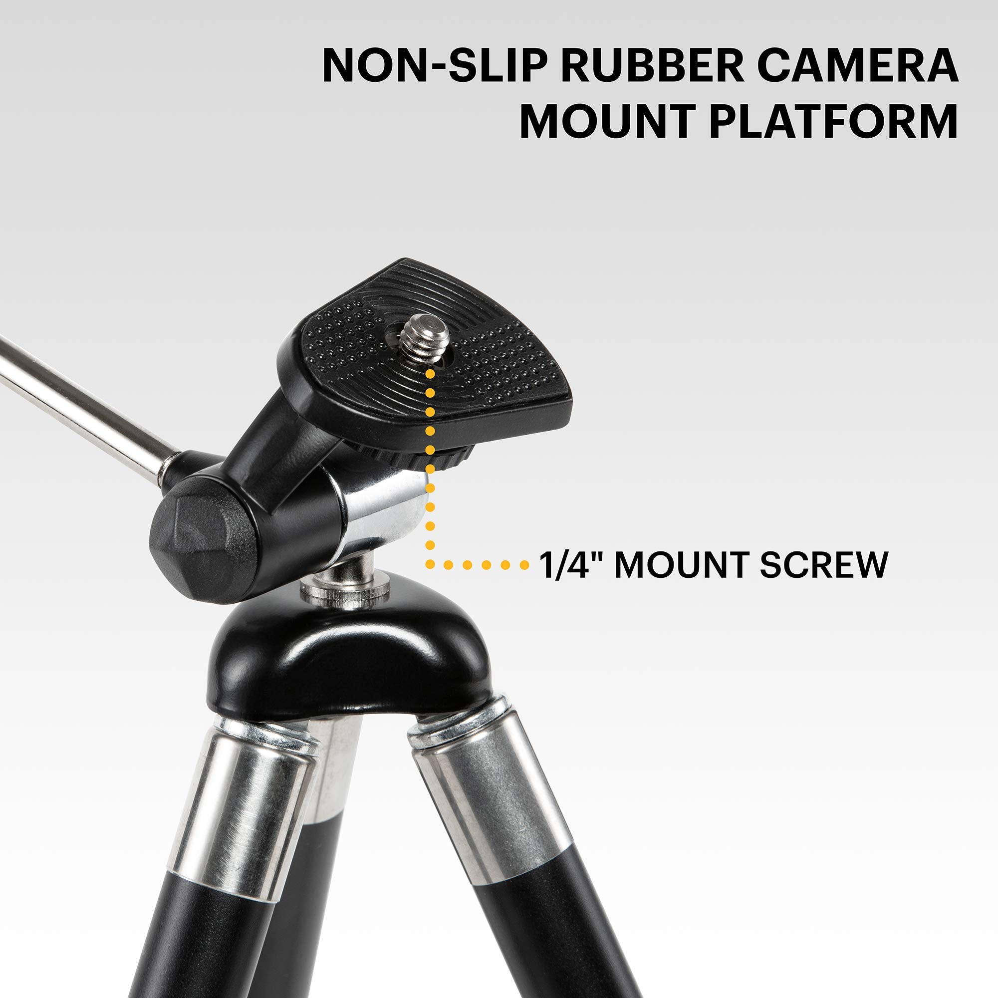 Kodak PhotoGear 42” Camera Tripod, 8-Section Aluminum Tripod with Remote, 360° Ball Head & Case