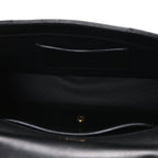 Lambskin Chevron Quilted Small Loulou Bag Black