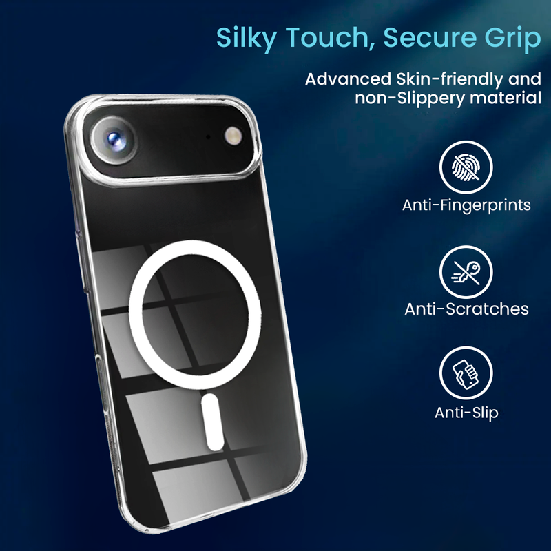 Entronix Bundle Compatible with iPhone 17 Air - [Magnetic] Clear Case & 2 Clear Screen Protectors
