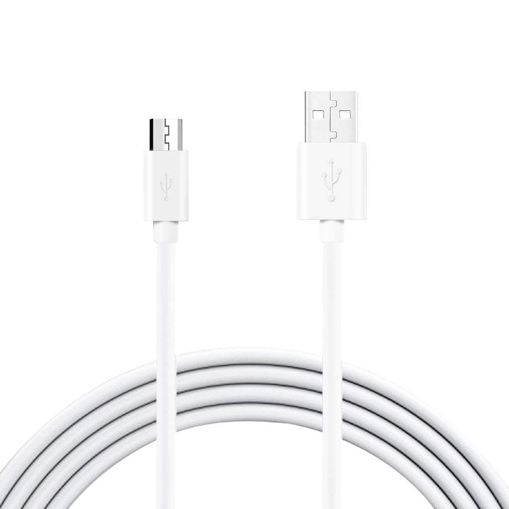 Reiko 3.3Ft Pvc Material Micro Usb 2.0 Data Cable In White And Simple Packaging
