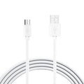 Reiko 3.3Ft Pvc Material Micro Usb 2.0 Data Cable In White And Simple Packaging