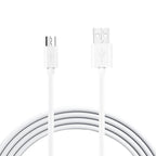 Reiko 3.3Ft Pvc Material Micro Usb 2.0 Data Cable In White And Simple Packaging