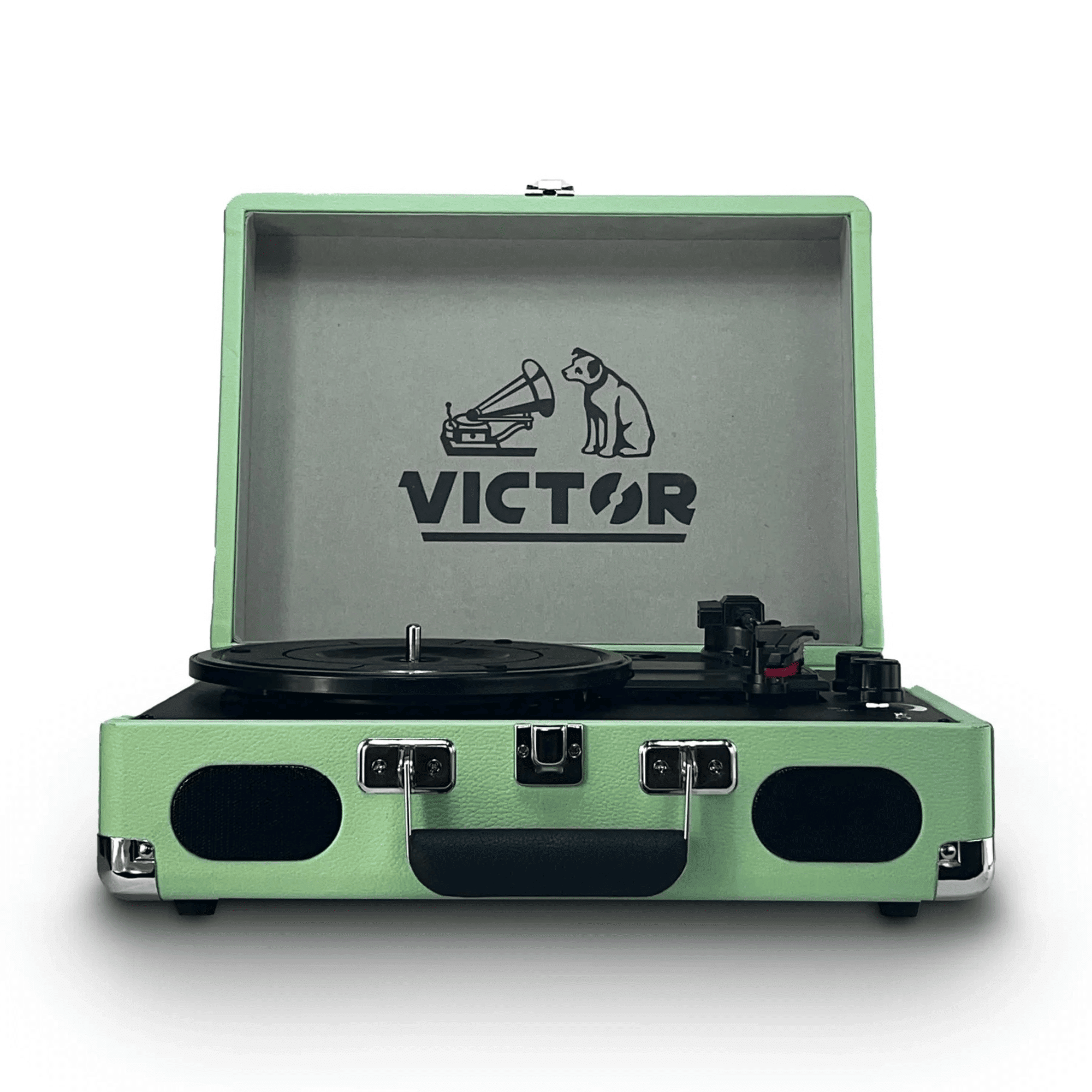 Metro Plus Portable Dual Bluetooth Suitcase Turntable