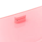 Patent Calfskin Small Elisa Baguette Bubble Gum