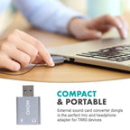 Movo USB-AC1 TRRS Mic. to USB 2.0 Sound Card Adapter