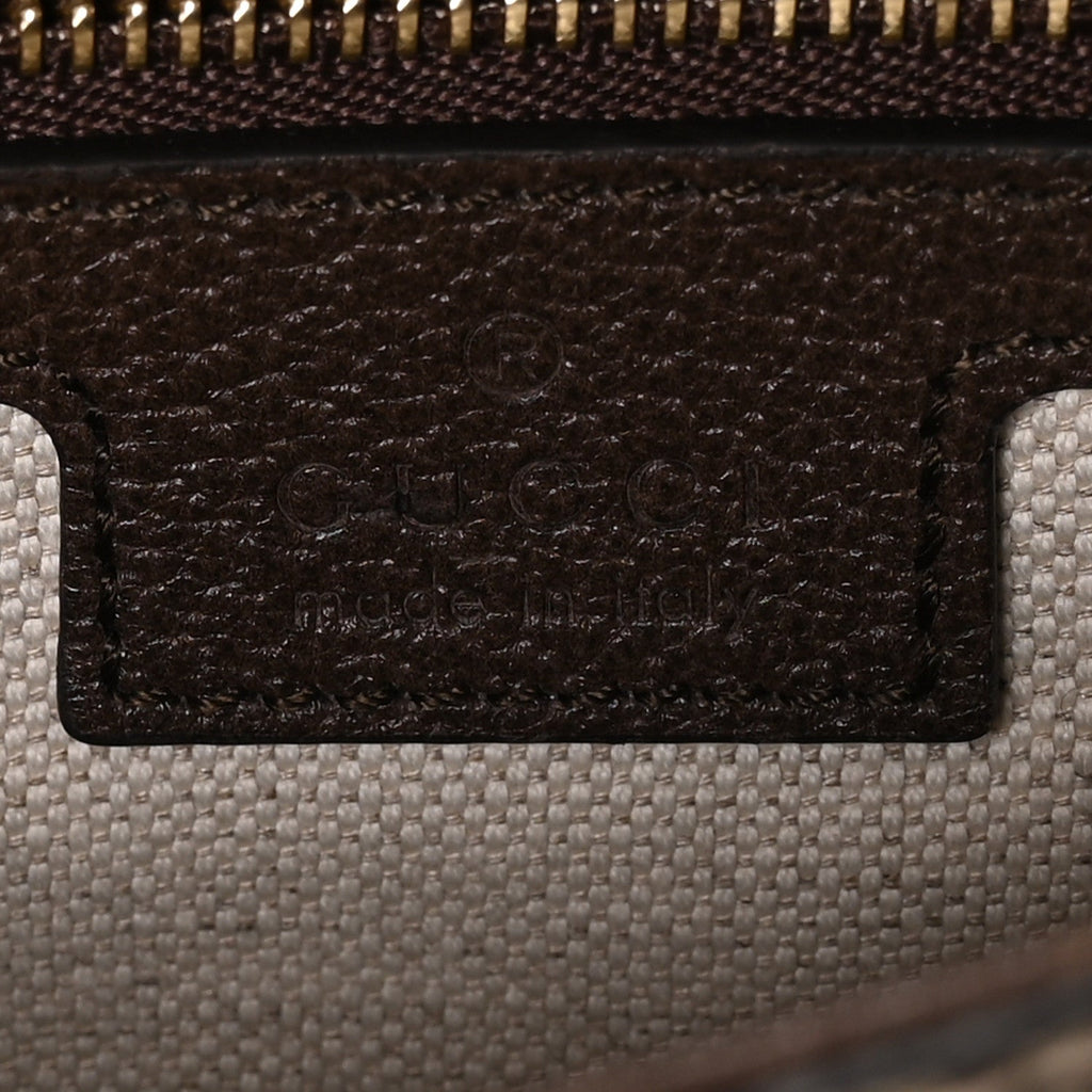 GG Supreme Monogram Textured Dollar Calfskin Blondie Chain Shoulder Flap Bag Beige Ebony New Acero
