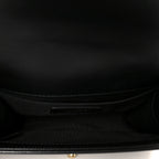 Caviar Quilted Small Boy Flap Black
