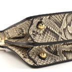 Snakeskin Shiny Nappa Petite Peekaboo I SEE U Satchel Daisy Roccia Camelia