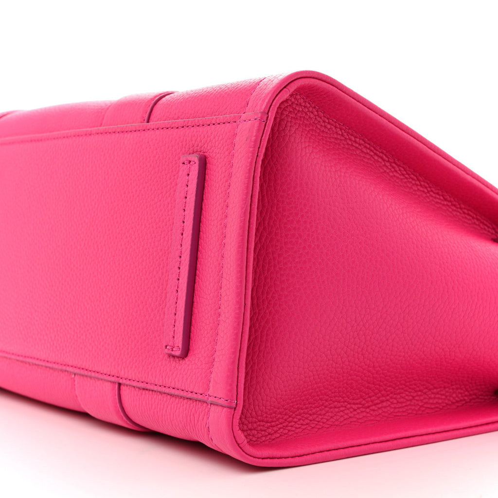 Grained Calfskin Large The Tote Bag Hot Pink