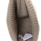 Wool Logo Beanie Dark Beige