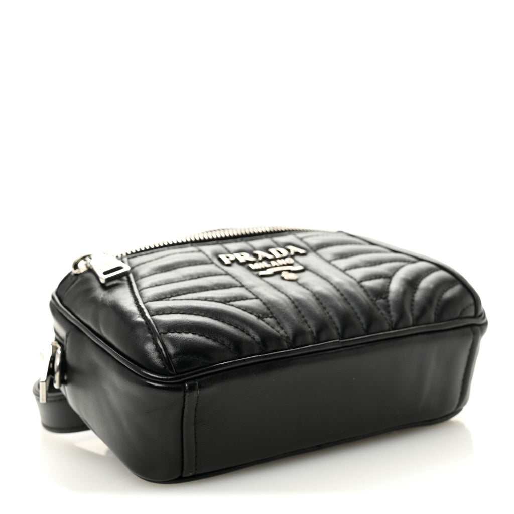 Soft Calfskin Impunture Diagramme Belt Bag Black