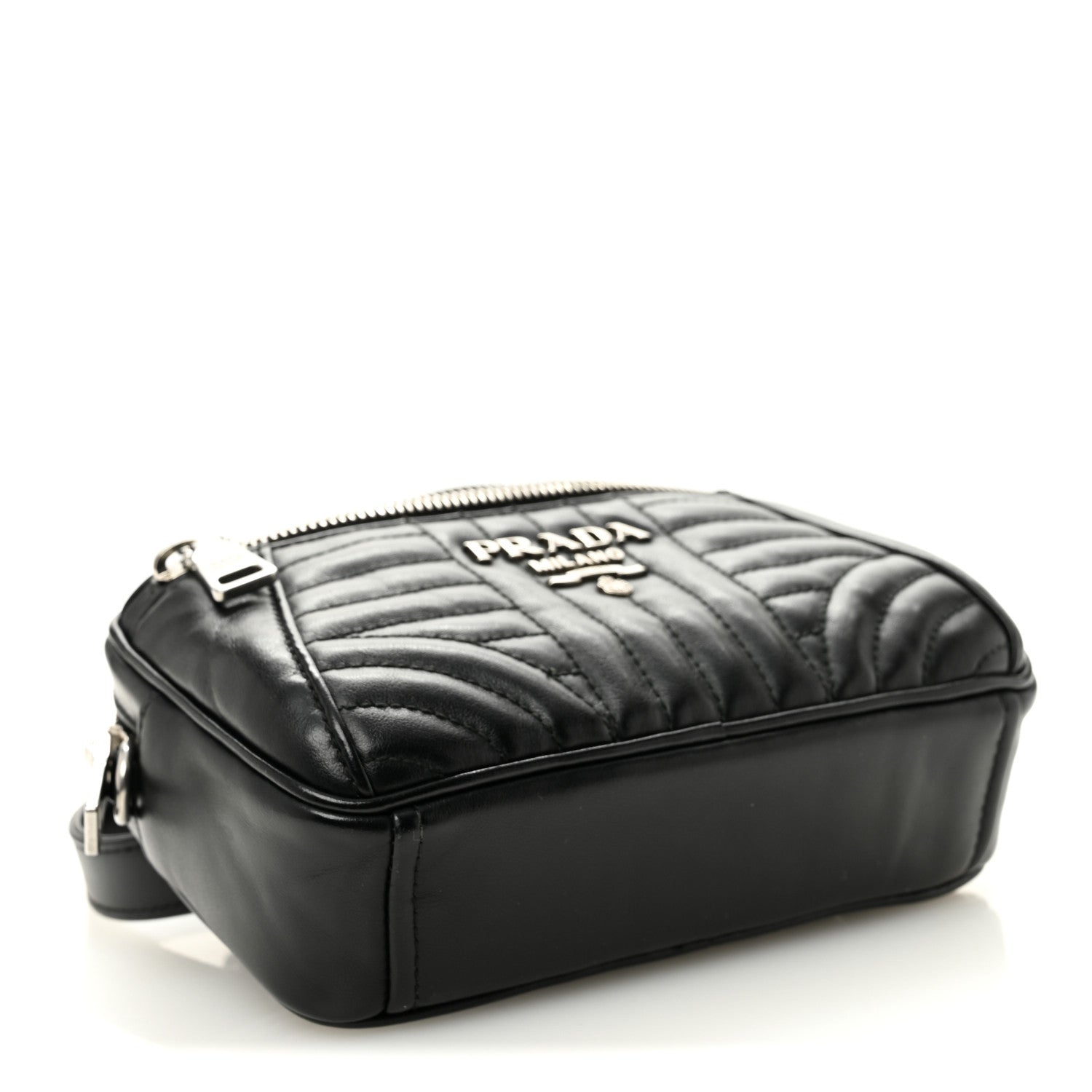 Soft Calfskin Impunture Diagramme Belt Bag Black