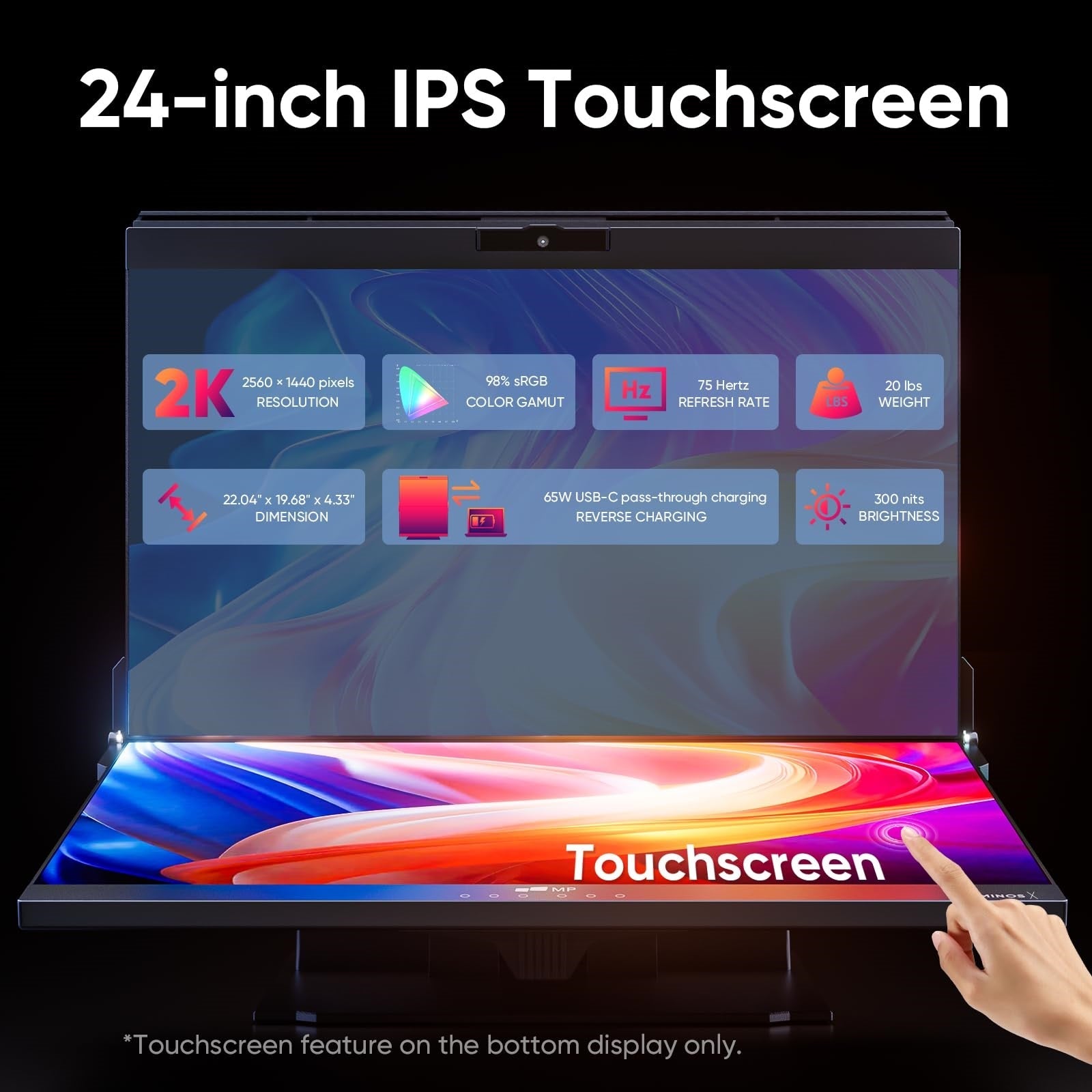 s Geminos X 24" WQHD IPS 60Hz
