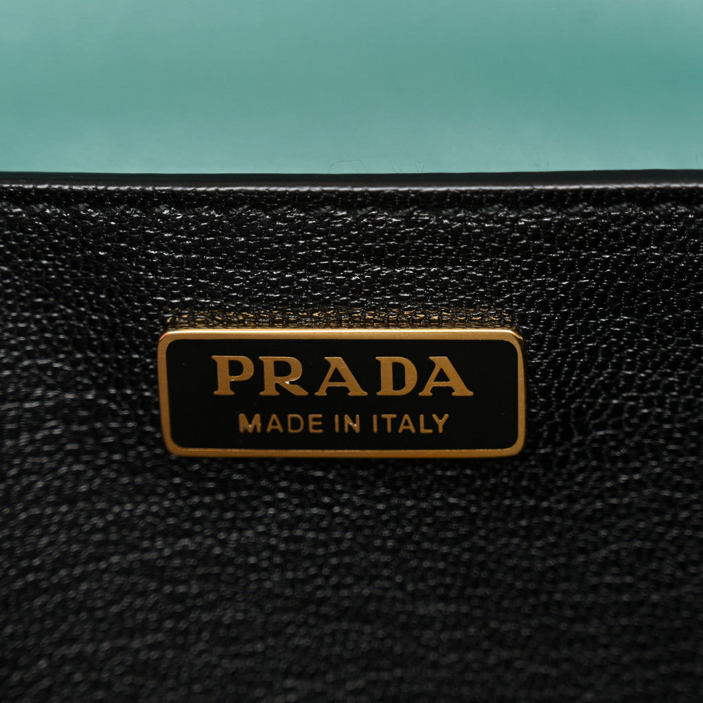City Calf Saffiano Cahier Bag Biliardo Black