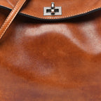 Vegetable Tanned Lambskin Mini Rodeo Top Handle Handbag Tan Cowboy