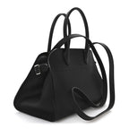 Grained Calfskin Soft Margaux 10 Bag Black