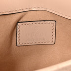 Calfskin Matelasse Super Mini GG Marmont Shoulder Bag Beige