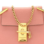 Grained Lambskin Nano Drew Shoulder Bag Misty Rose