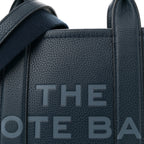 Grained Calfskin Small The Tote Bag Blue Sea