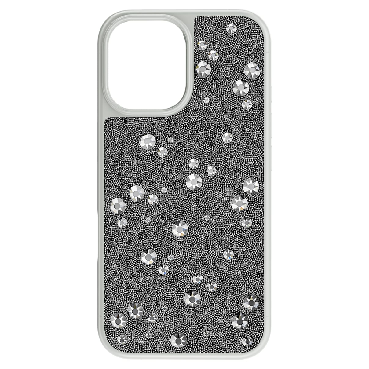 High smartphone case, Scattered design, iPhone 16, Black