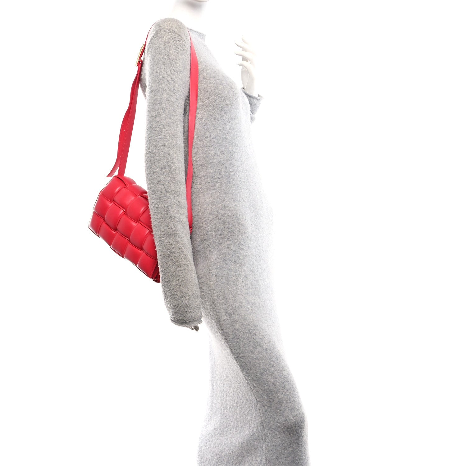 Nappa Maxi Intreccio Padded Cassette Crossbody Bag Firework