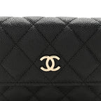 Caviar Quilted Belt Bag Black