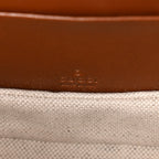 New Canvas Charisma Calfskin Crystal GG Monogram Small Bamboo 1947 Top Handle Bag Camel Ebony