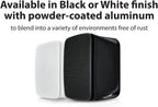 Dual Bluetooth Weatherproof Indoor & Outdoor Wall-Mount Loudspeakers