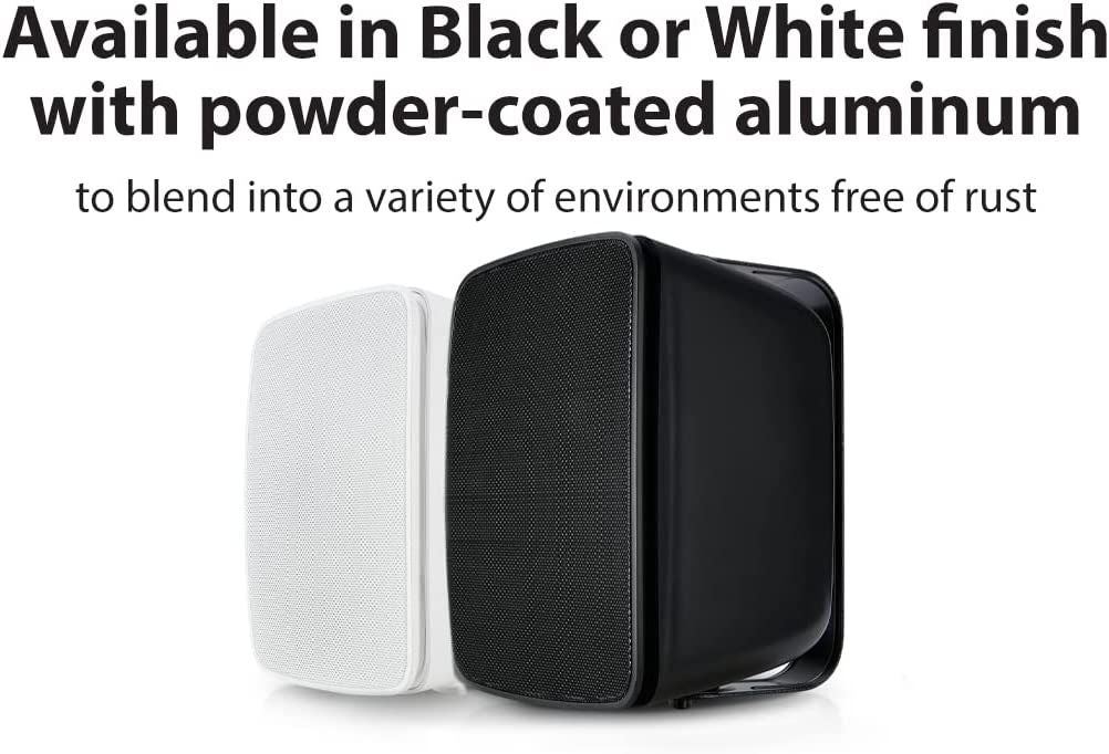 Dual Bluetooth Weatherproof Indoor & Outdoor Wall-Mount Loudspeakers