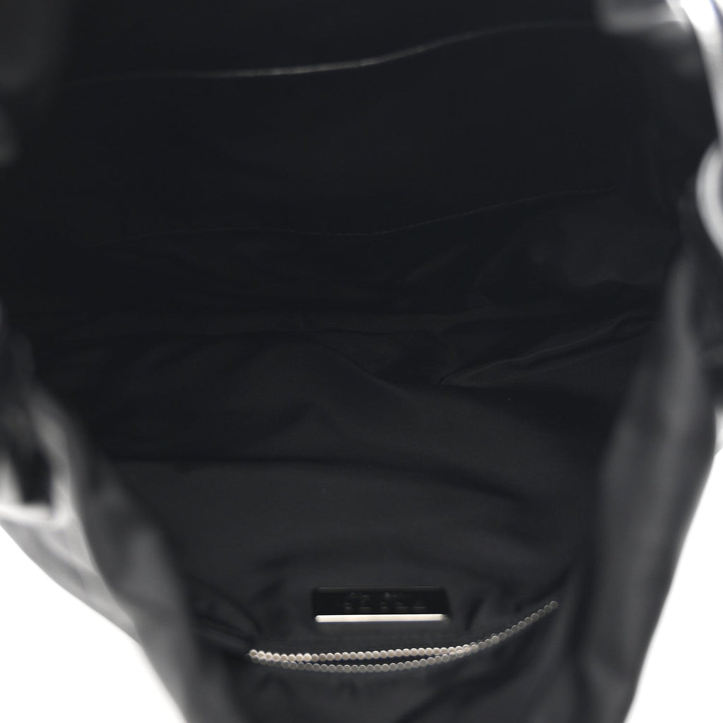 Tessuto Nylon Passama Embroidered Bag Black