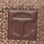 Monogram Jacquard Medium Shopping Bag Chocolate