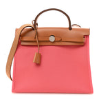 Vache Hunter Toile Herbag Zip 31 PM Rose Azalee Natural