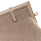 Shearling Small Fendi First Rosa Plaster