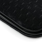 Suede All-Over Monogram Small Le Monogramme Satchel Black