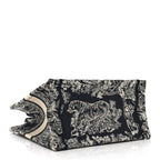 Canvas Embroidered Small Dioriviera Toile De Jouy Book Tote Blue