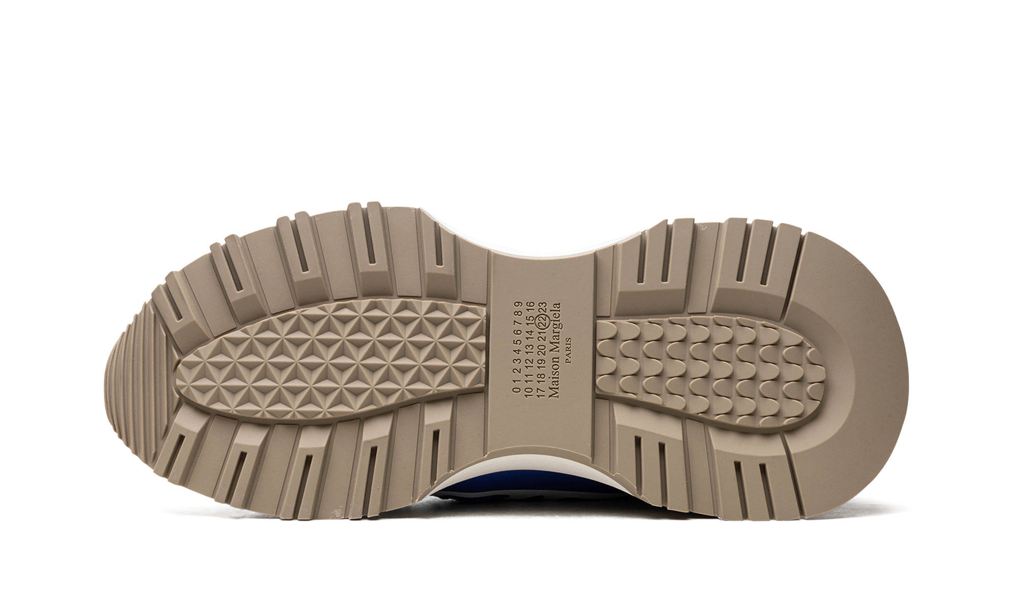 50 50 Low Top Sneaker „Blau / Weiß“