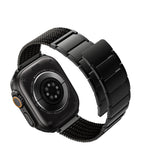 KUXIU Black Stainless Steel Magnetic Apple Watch Band