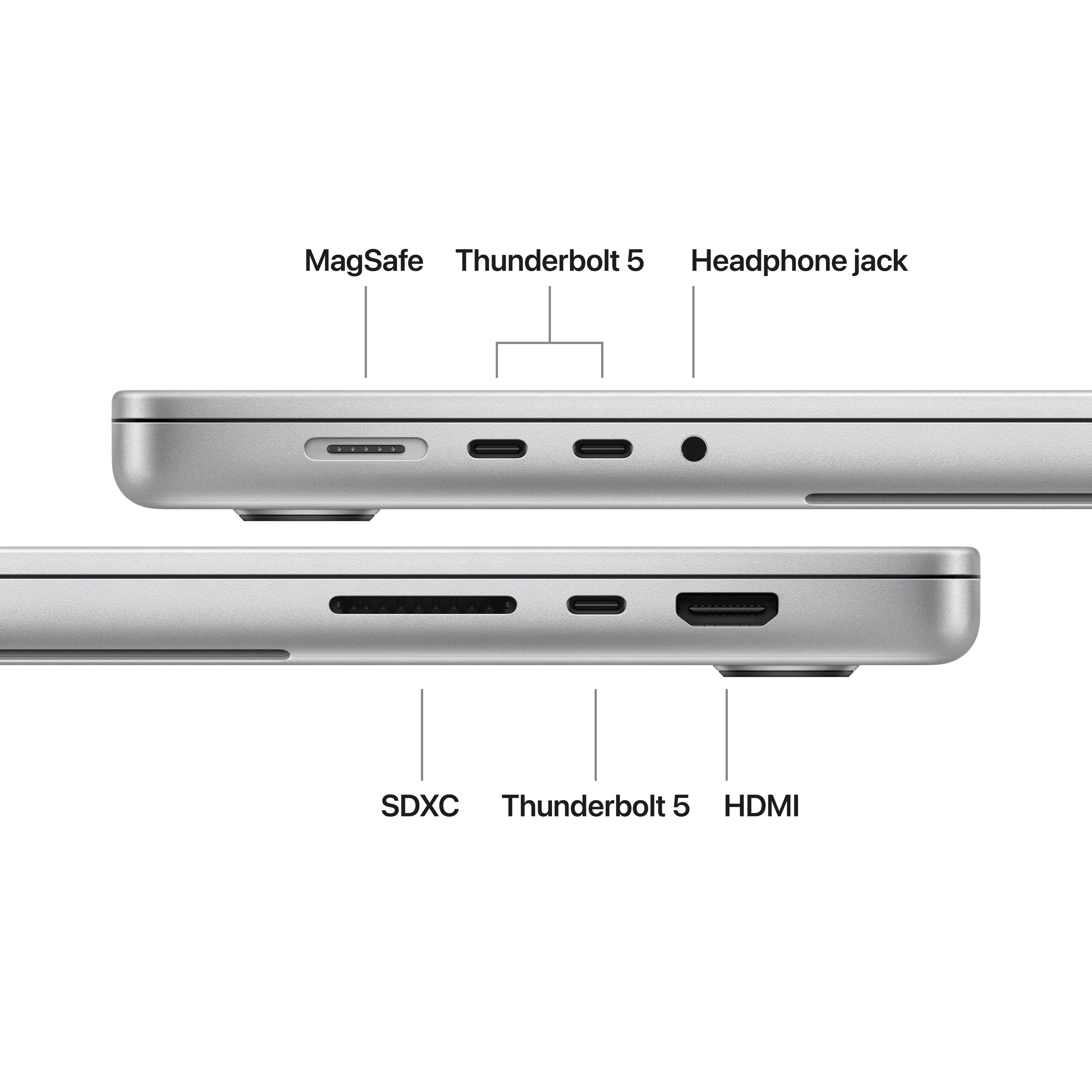 16-inch MacBook Pro with M5 Pro or Max - Standard Display - Silver