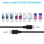 20W PD Wall Charger + USB-C to USB-C 4ft Cable
