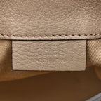 Suede Calfskin Mini Faye Backpack Motty Grey