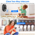 E27 WiFi Bulb Digital Camera 1080P FHD WiFi IP Pan Tilt Security Surveillance Camera with Two-Way Audio Night Vision Motion Detection Function APP Control
