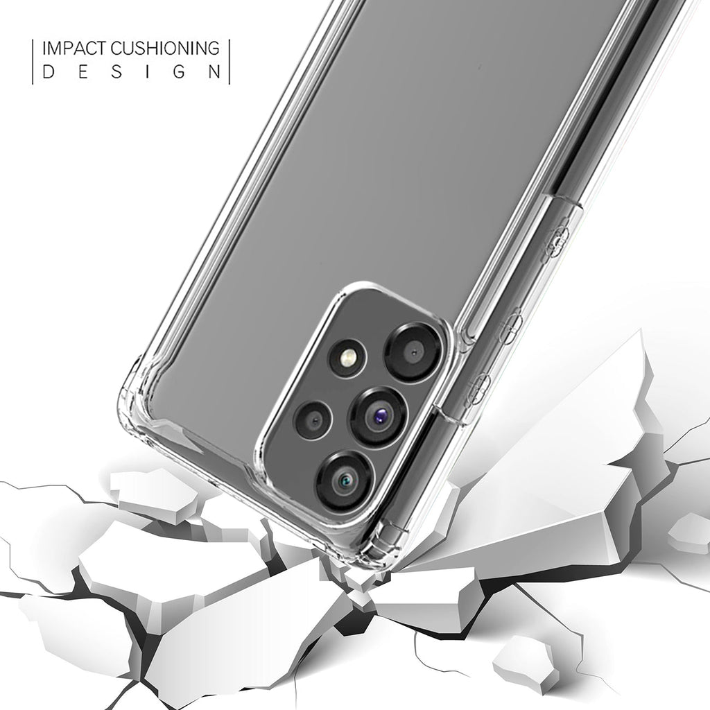 Reiko High Quality 2X Clean Pc And Tpu Bumper Case In Clear For Sansung Galaxy A53 5G
