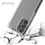 Reiko High Quality 2X Clean Pc And Tpu Bumper Case In Clear For Sansung Galaxy A53 5G