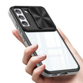 Full Protection With Mobile Phone Protective Film Slide Camera Lens Phone Case For Samsung Galaxy S 22 Plus In Gray