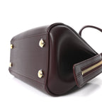 Supple Calfskin Small Madrid Bag Dark Burgundy