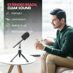 Movo HMT-2 Tabletop Tripod Microphone Stand