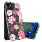 Pressed Dried Flower Design Phone Case For Iphone 14 Plus In Pink