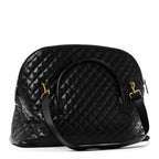 Calfskin Quilted ES Giant Travel Bag Black