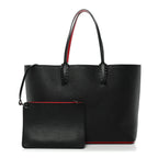 Calfskin Spikes East West Cabata Tote Black